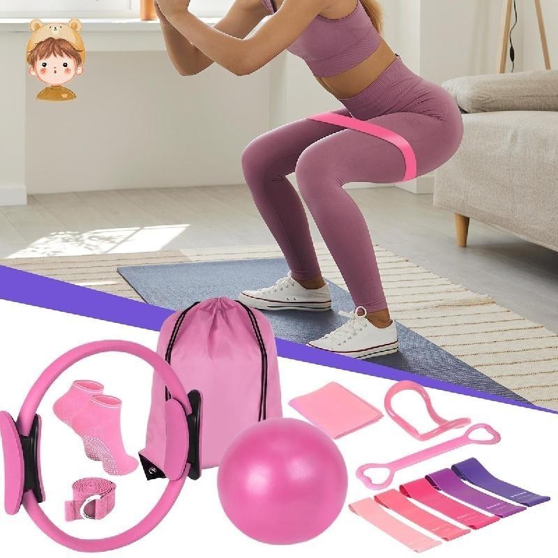 Conjunto De Pilates , Kit e-ssential Anel Bola Fai