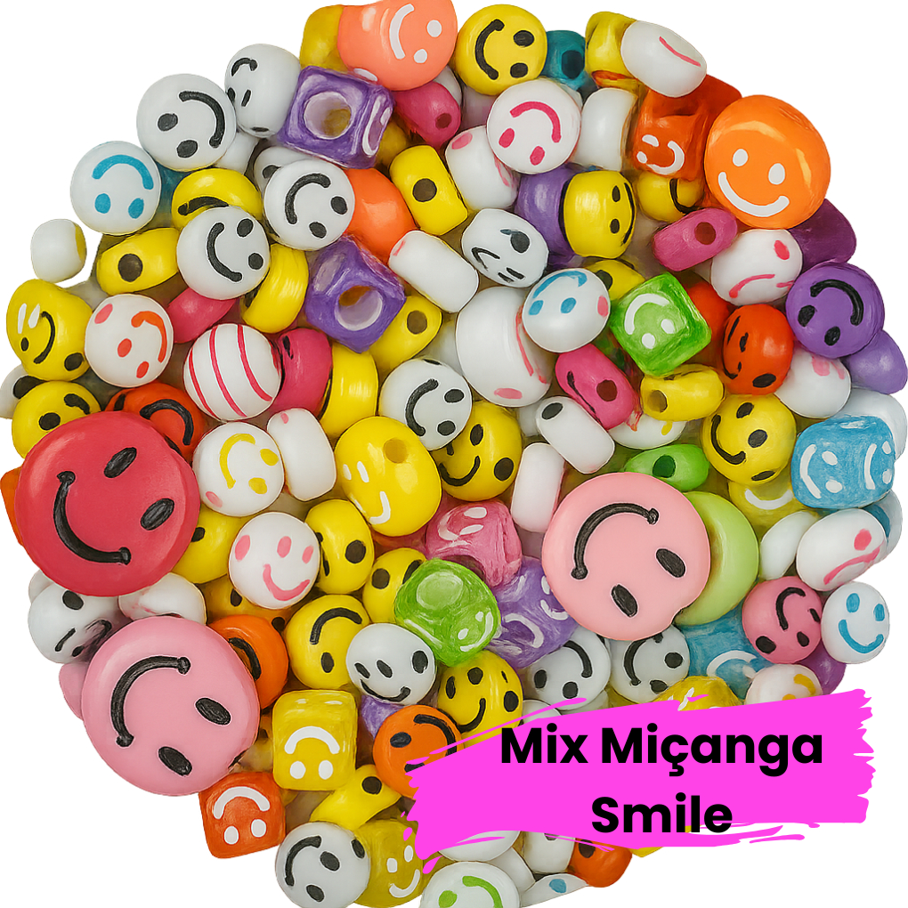 Mix de Miçangas Sortidas Smile Sorriso 20g Cores 