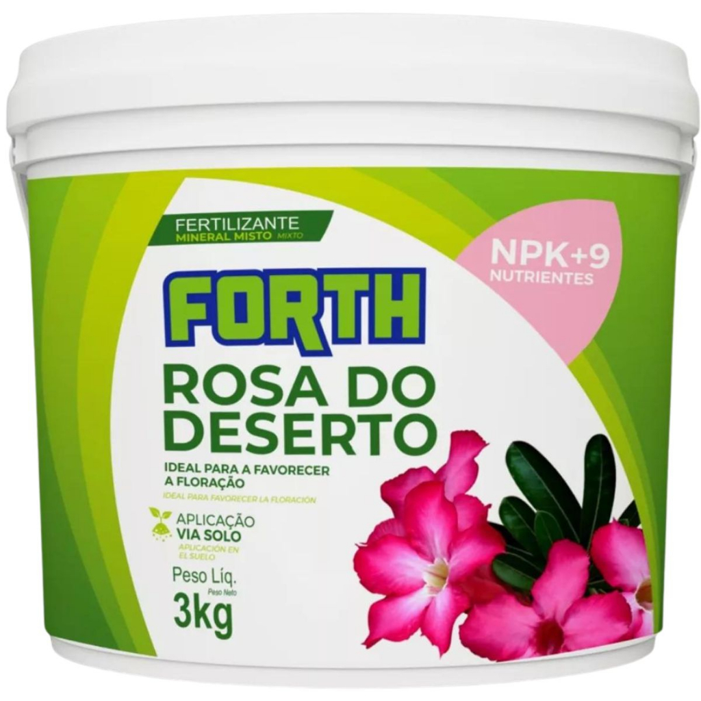 Adubo Fertilizante Forth Rosa Do Deserto 3kg Flora