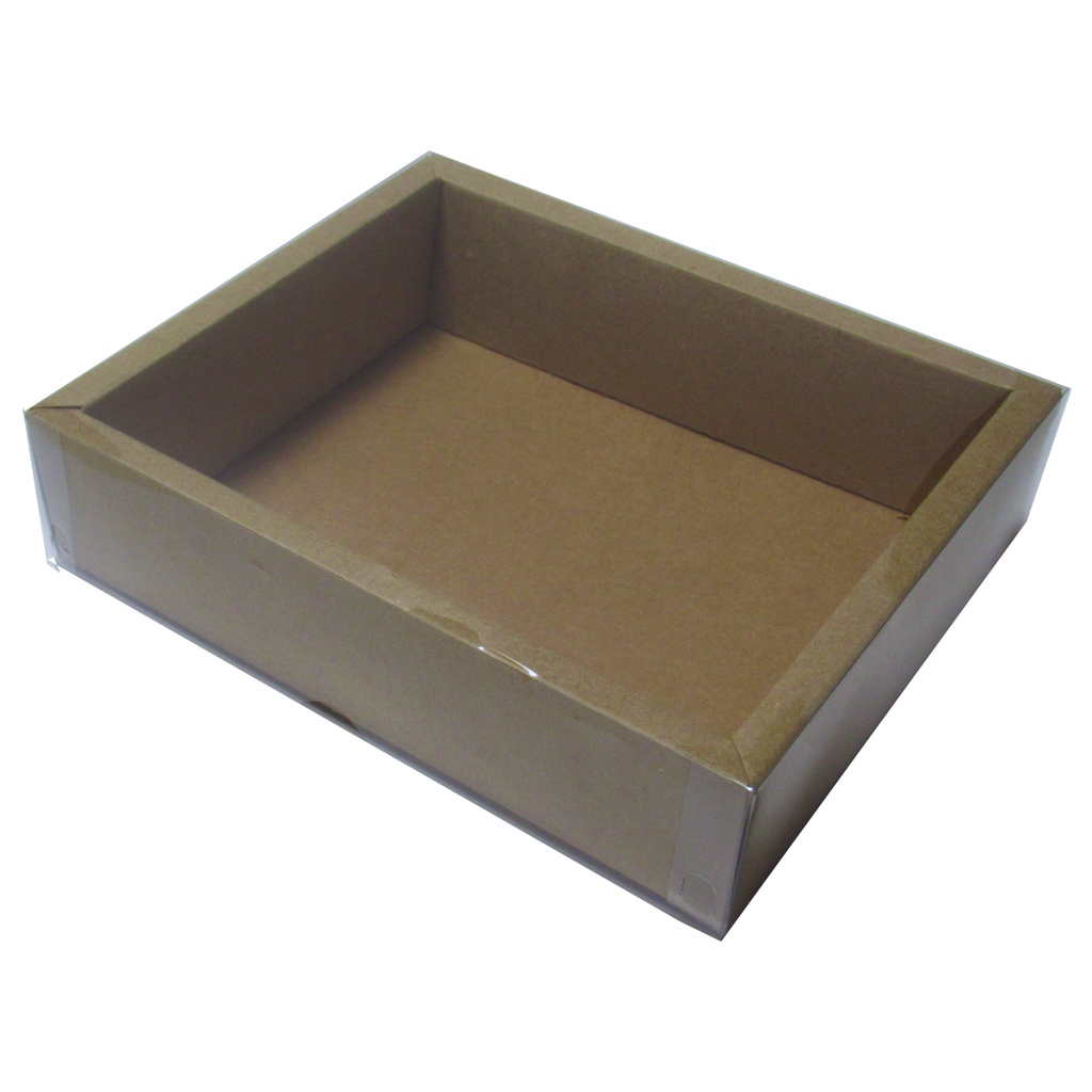 50 Caixas Kraft 21x17x5 com borda 1 cm para 20 doc