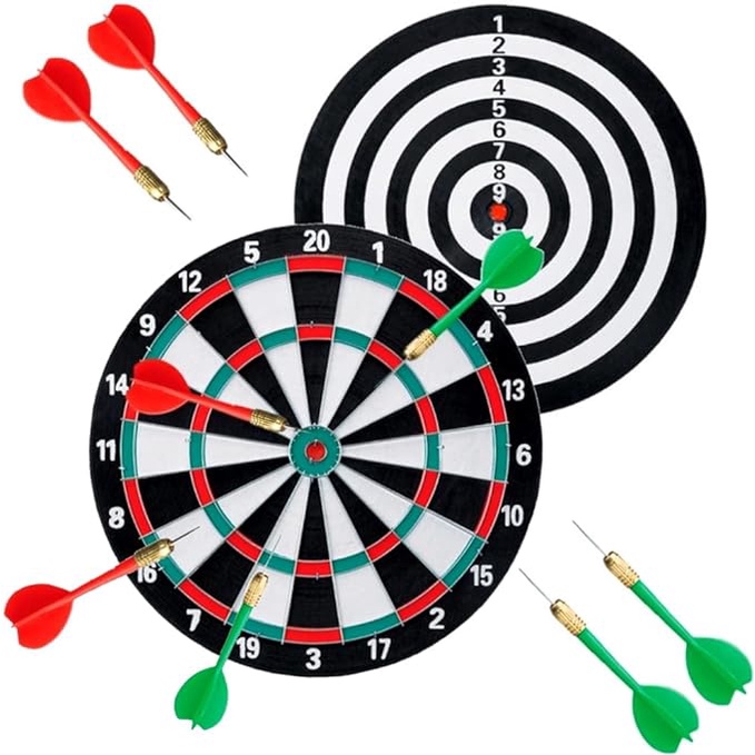 Jogo De Dardos Profissional Alvo Duplo Grande 43 C