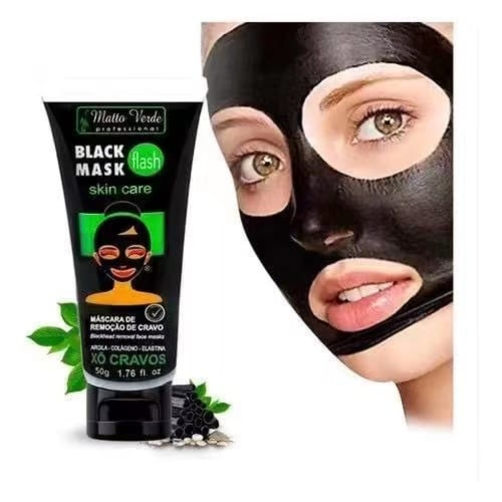 Matto Verde Mascara Facial Black Para Remoção De