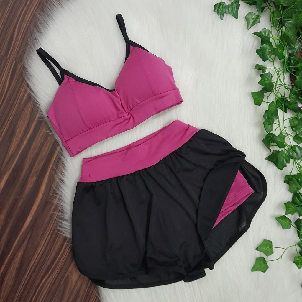 Conjunto Top + Short Duplo Suplex DryFit Boxeadora