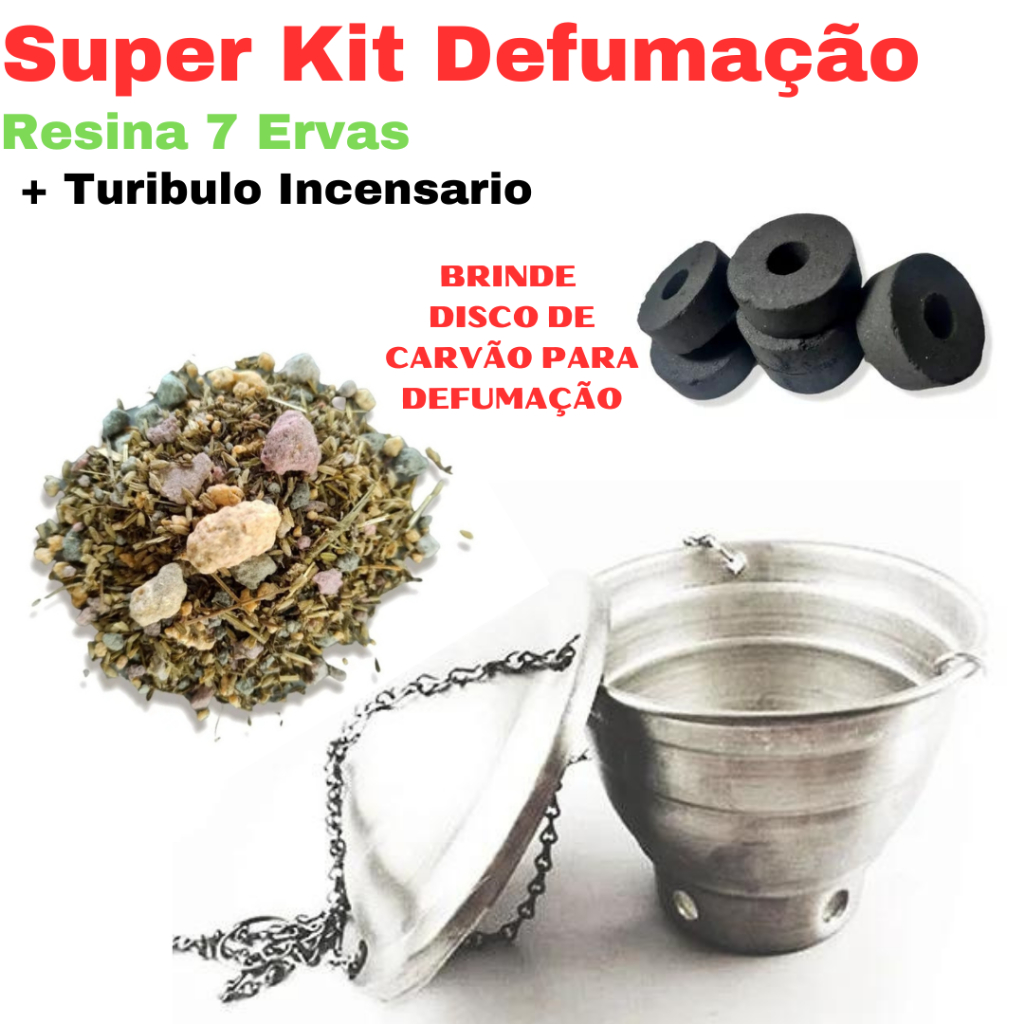 Kit Defumação – Turíbulo Incensário + Re
