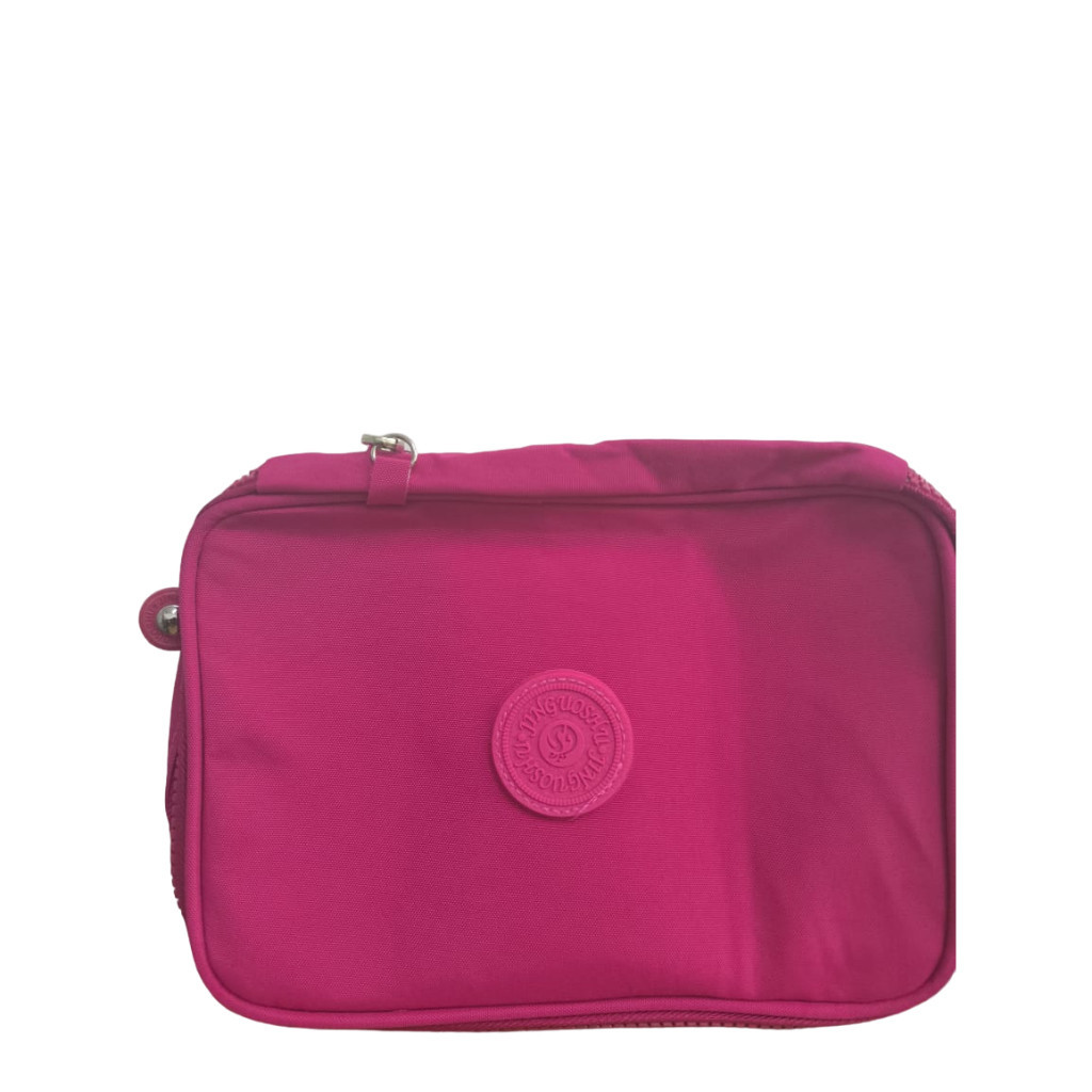 Estojo Box Grande Case Com Alça e Divisória Orga