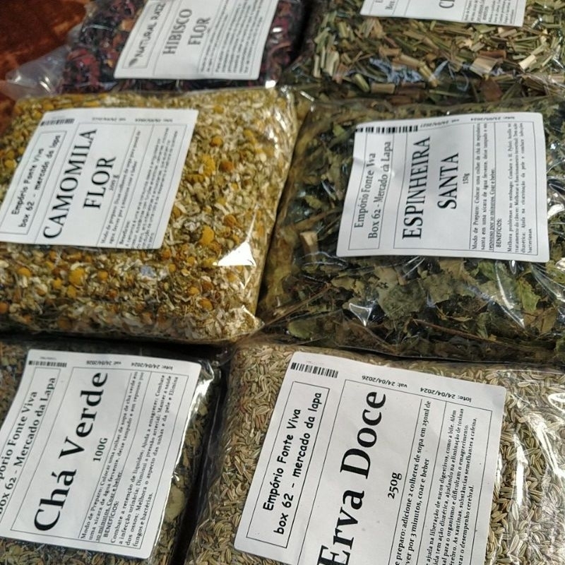 Chás e Ervas Medicinais Naturais – Varias O