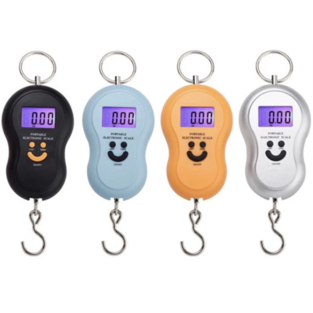 Balança Portátil Digital Mão Bolsa Mala Peixe A