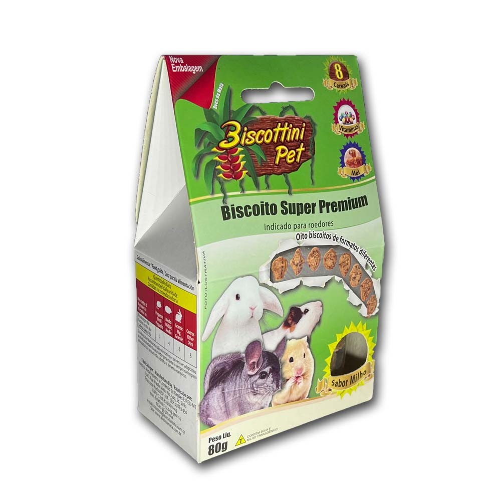 Biscoito Super Premium Para Roedores – Aves 