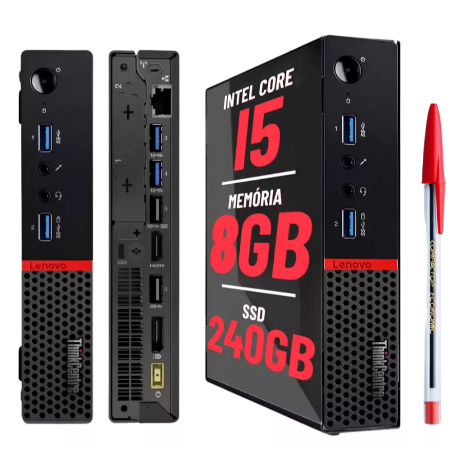 Mini Pc Lenovo M900 Core I5 6° Ger 8 Gb Ram Ssd 2