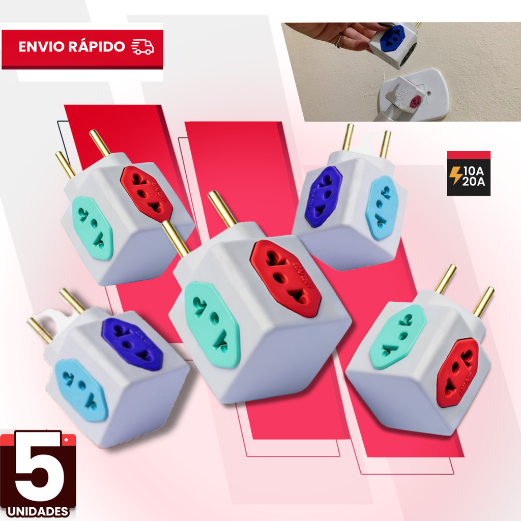 Adaptador de Tomada  universal Benjamin 10A 20A CU