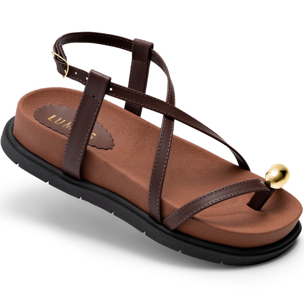 Sandália Papete Feminina Lumiss Confortável Tira