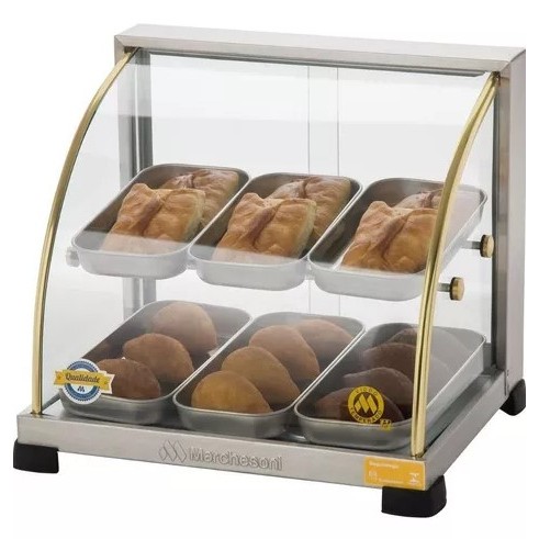 Estufa Para Salgados 6 Bandejas Dupla Linha Ouro M