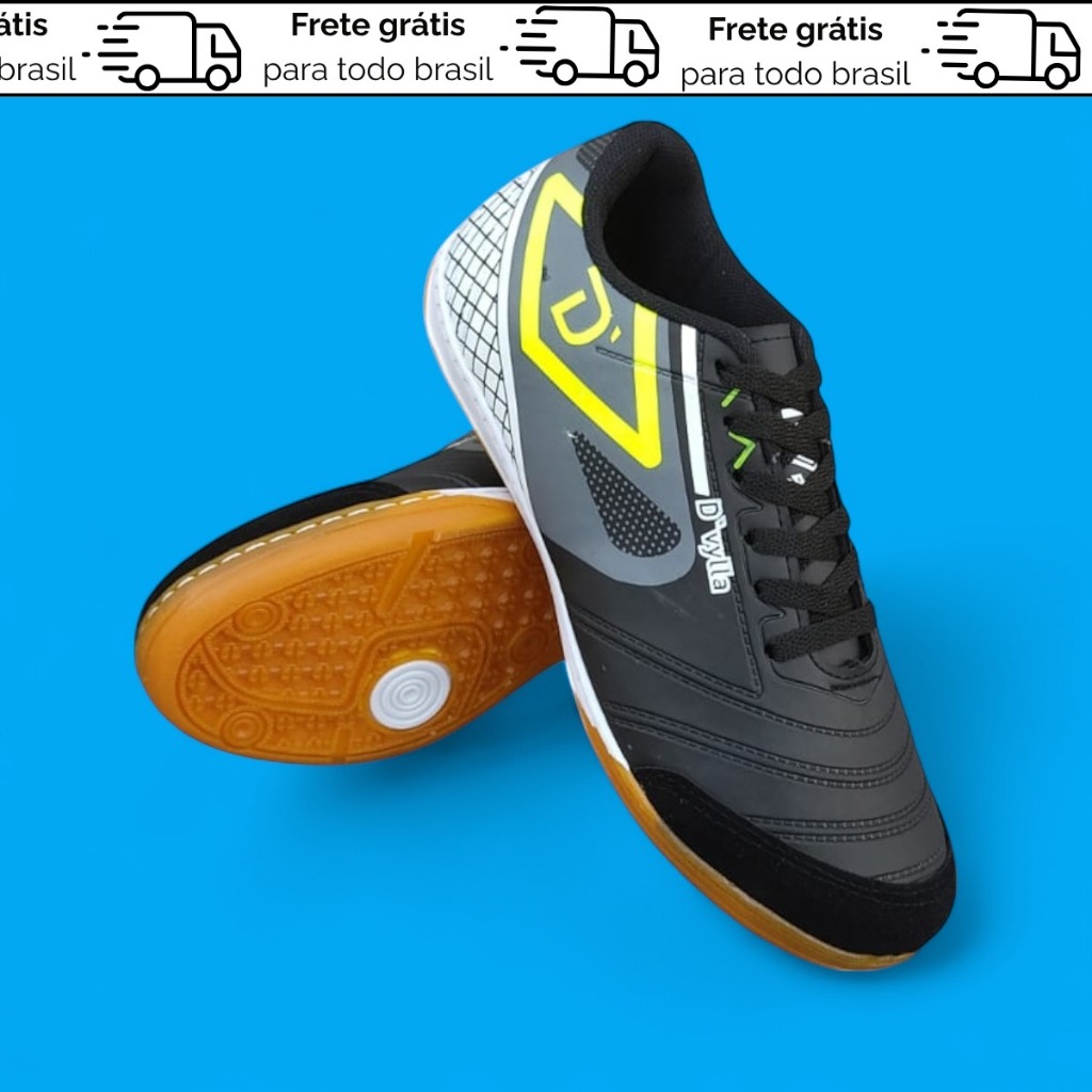 Chuteira Dvylla Masculina Futsal Confortável com 