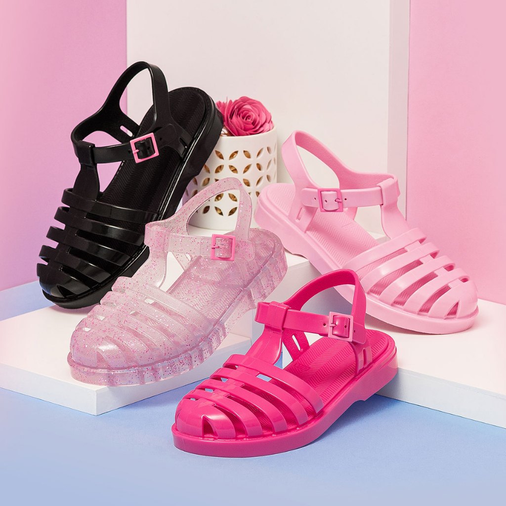 Kit 2 Pares Sandalia Feminina Papete Plastico Infa