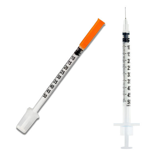 Seringa Insulina 0,5ml Agulha Fixa 8×0,30mm S