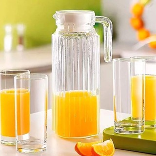 Jarra De Vidro Com Tampa Suco Água 1 Litro Origin