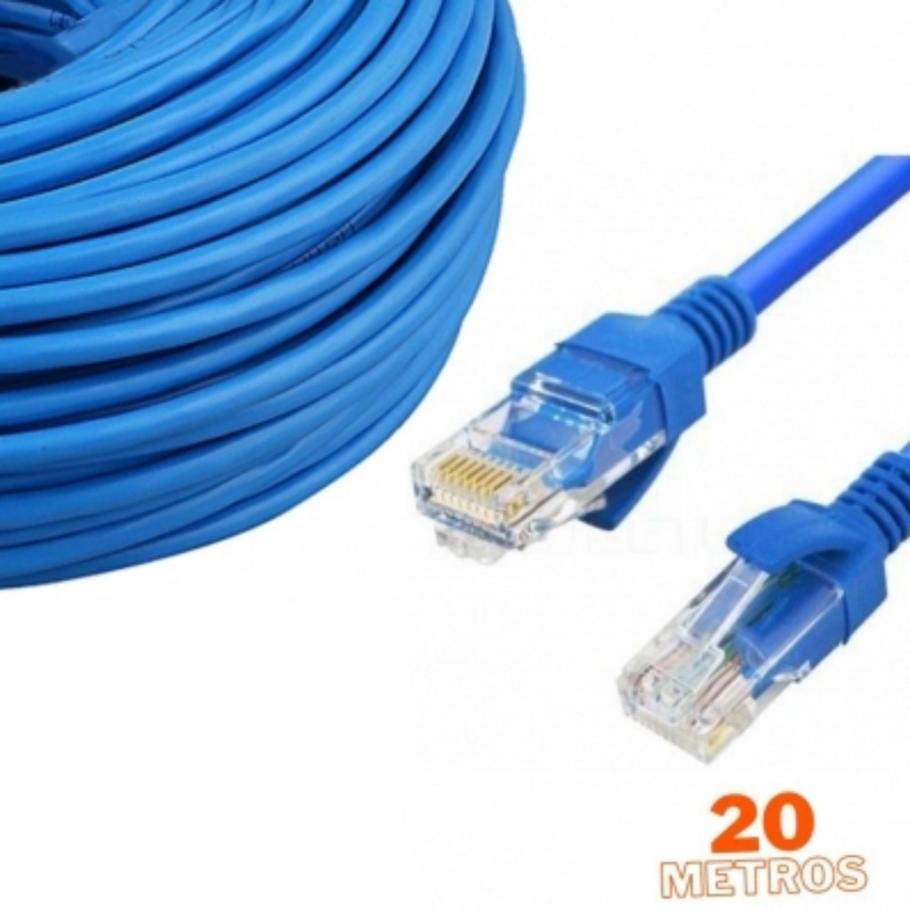 Cabo de Rede Ethernet 15m 20m Cabo RJ45 para Inter