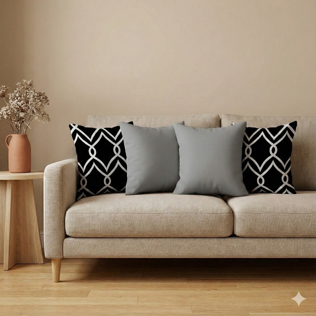 Kit 4 Capas Para Almofadas Decorativas Gorgorinho 