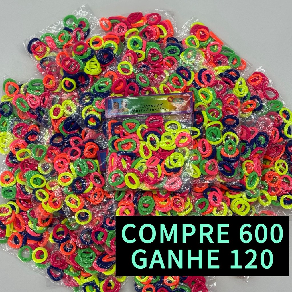 Kit  Elásticos De Cabelo Mini Xuxinha Rabicó Inf