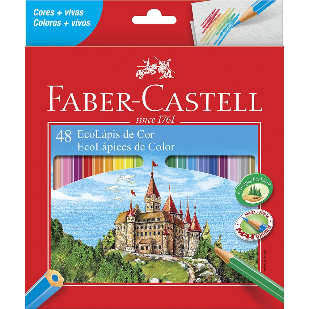 Lápis De Cor Faber Castell Max Resistente Ecolapi