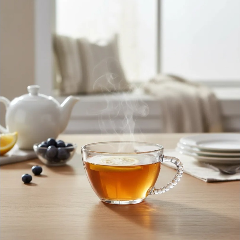 Jogo de Xicaras 3 Peças de Vidro Bubble sem Pires