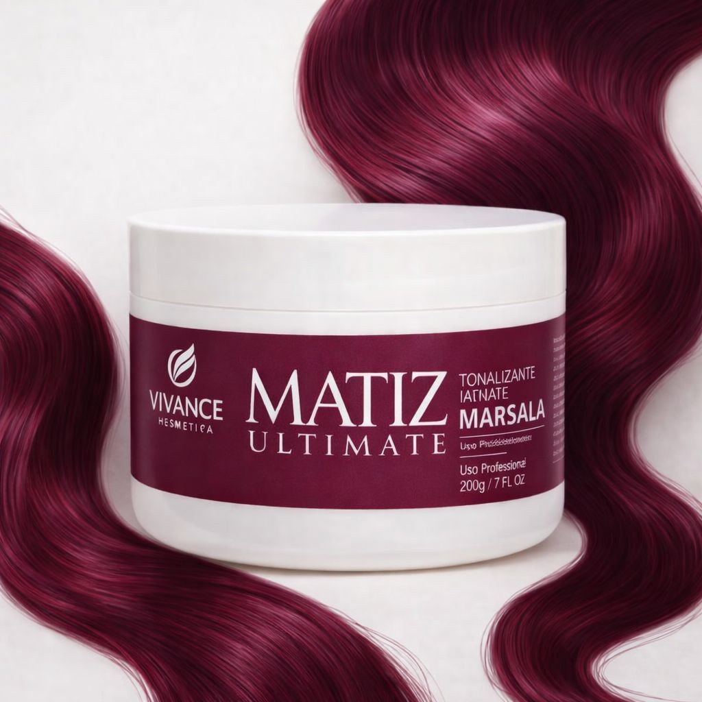 Máscara Matizadora Marsala Vivance Cosmetics 250g