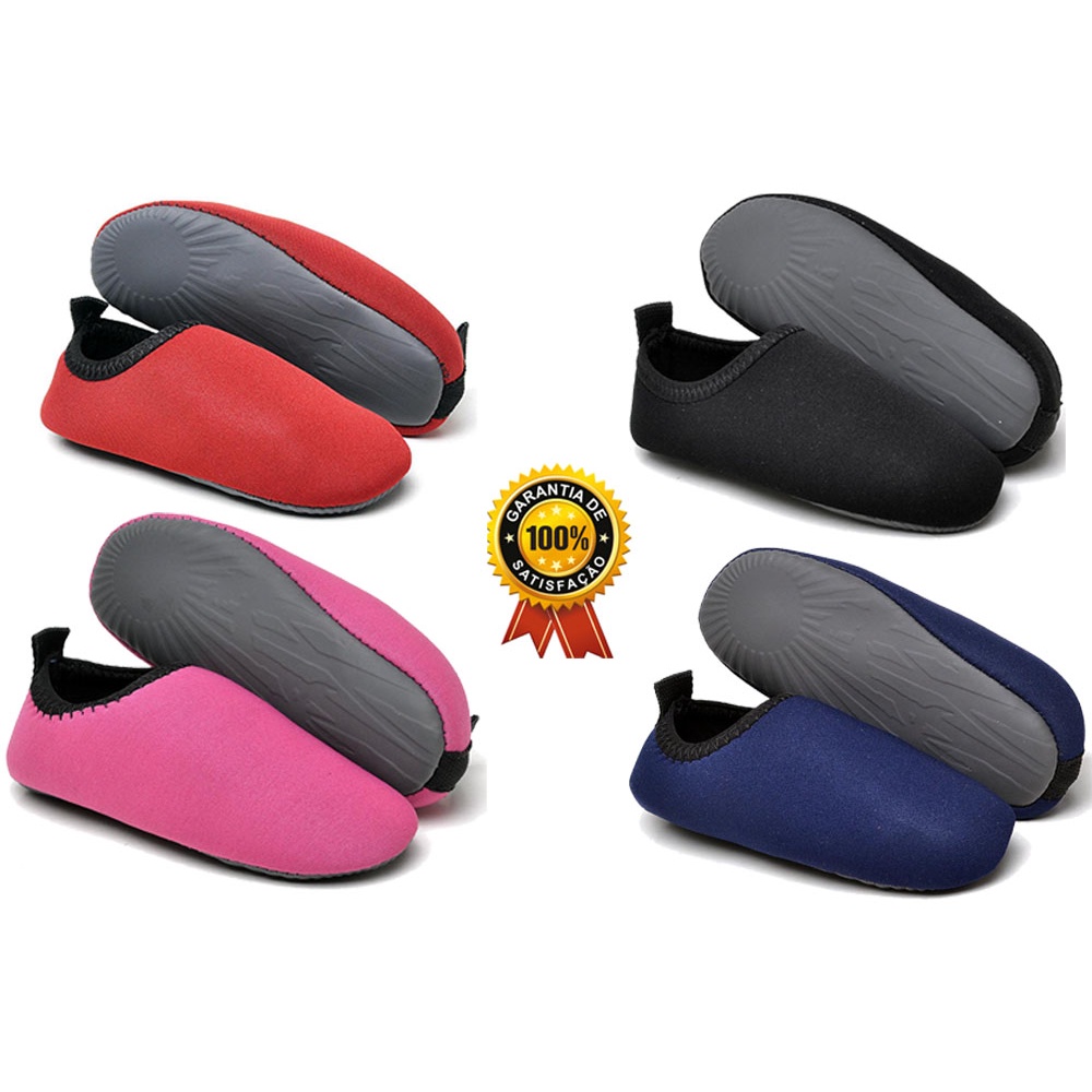 Sapatilha Antiderrapante Areia Piscina Infantil Me