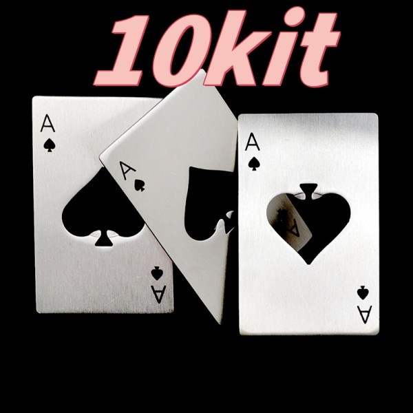 Kit 10 Abridor De Garrafa 8.5*5.4cm Formato Carta 