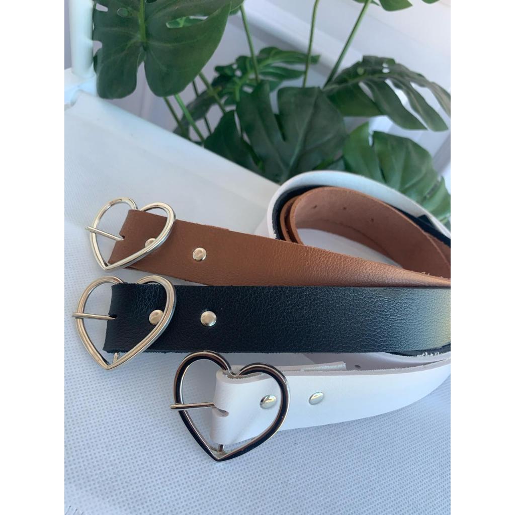 Cinto Infantil fivela coração simples prata infa