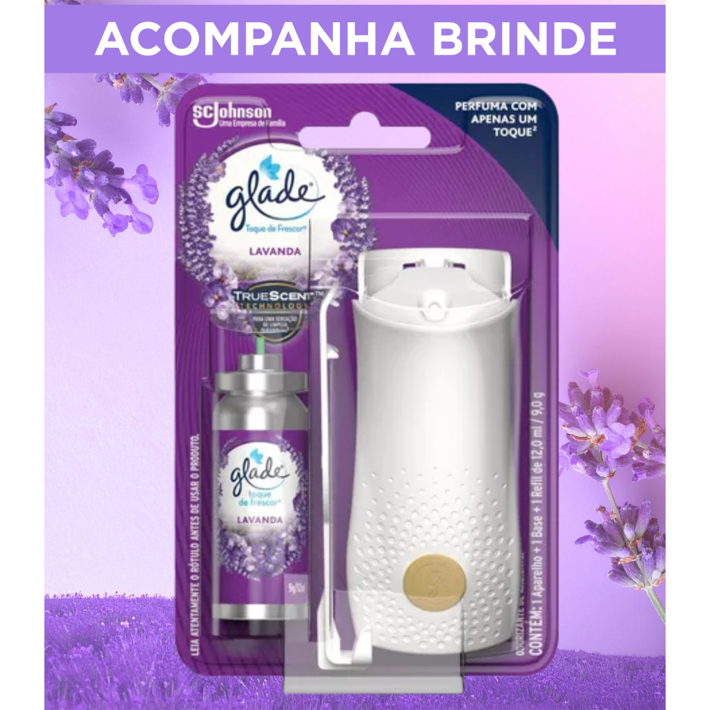 Glade Aparelho Odorizador pequeno + 1 Refis Lavand