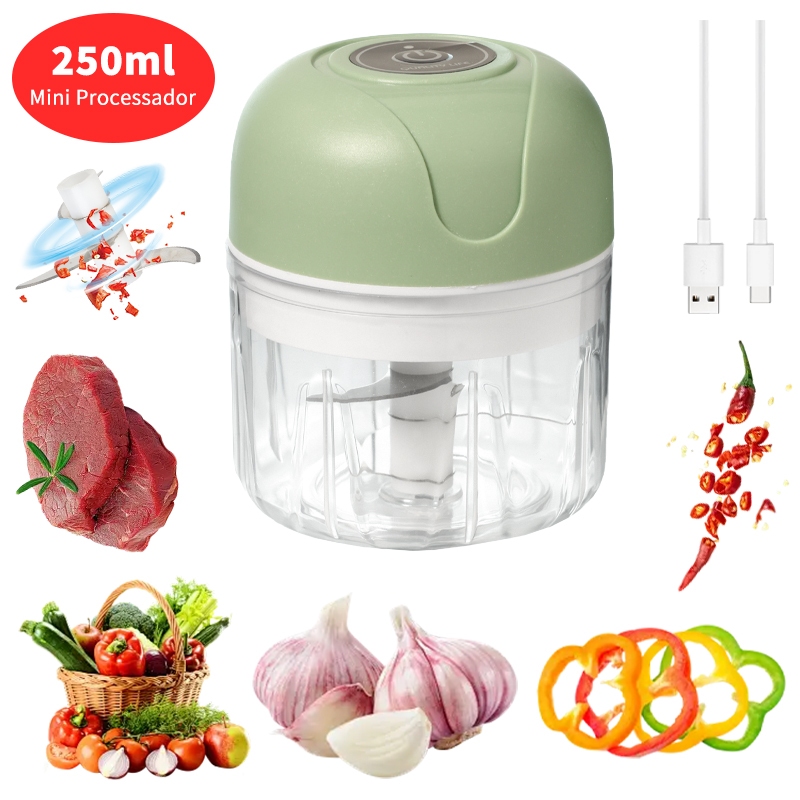 Mini Processador Elétrico Moedor Carne Vegetais A