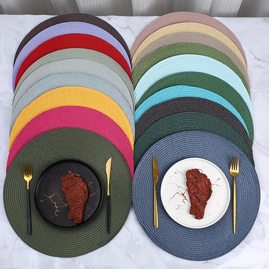 Jogo Americano 4 Unidades Redondo Jantar para Mesa