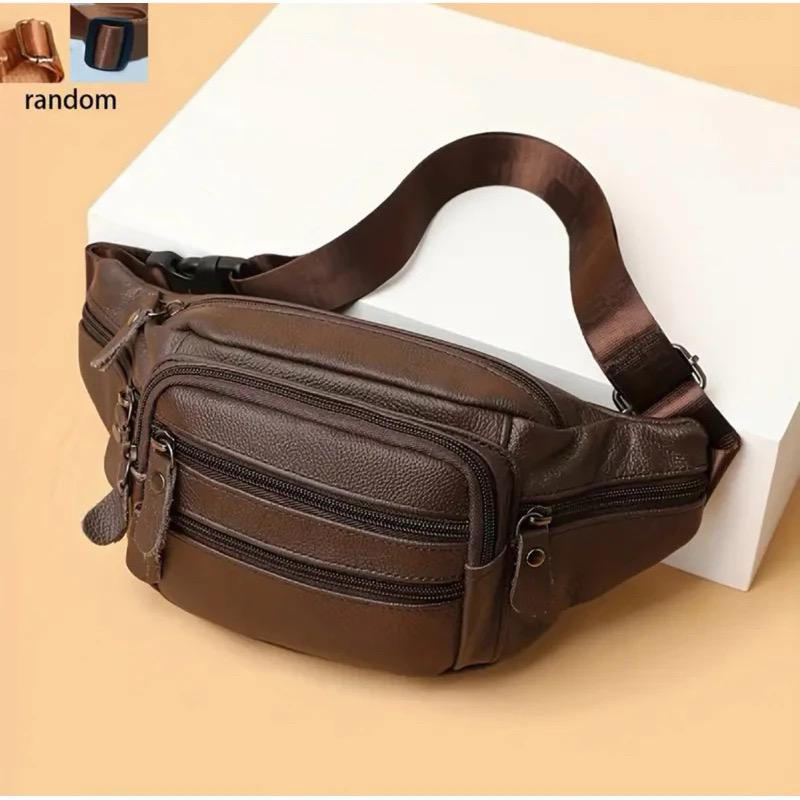 Pochete de couro grande com bastante divisões mod