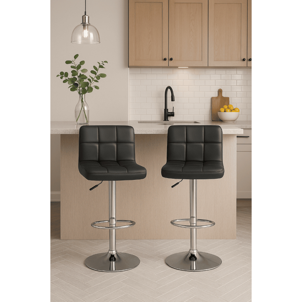 Kit com 2 Banquetas Altas Gomos Confort com Encost