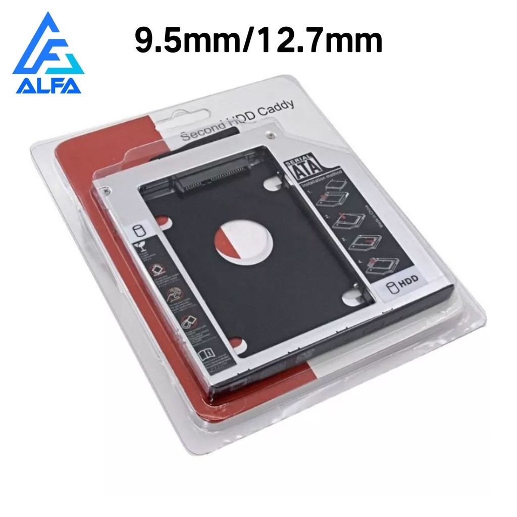 Adaptador Case Caddy 9.5mm,12.7mm Hd Ssd Sata 2.5 