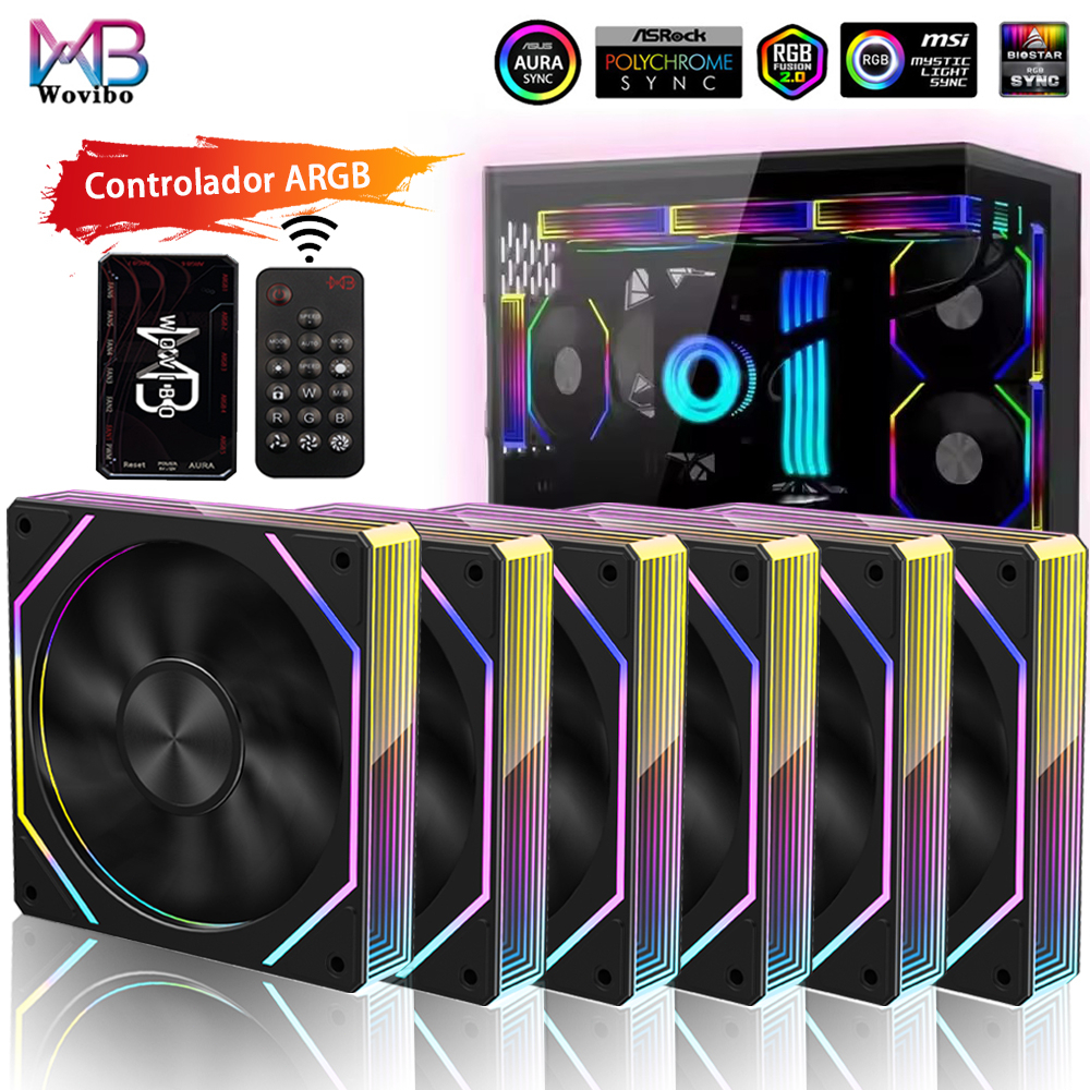 Wovibo PC Computer Cooling Fan 120mm ARGB Infinity