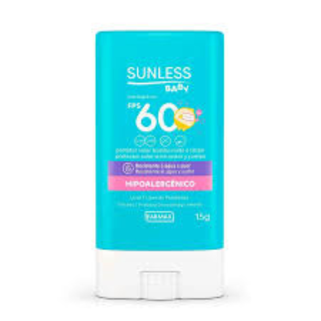 Protetor em Bastão Solar Baby Fps60 Sunless 15G
