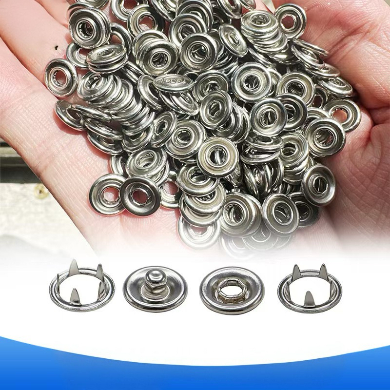 Botão Tictac de Pressão N. 35 Arinho 9,5 mm Niqu