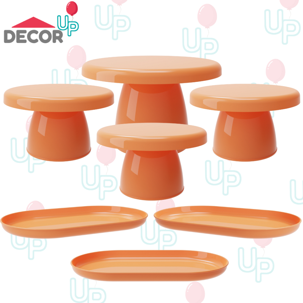 Kit Festa 1 Boleira Cake Popi 18cm, 3 Mini Cake Po