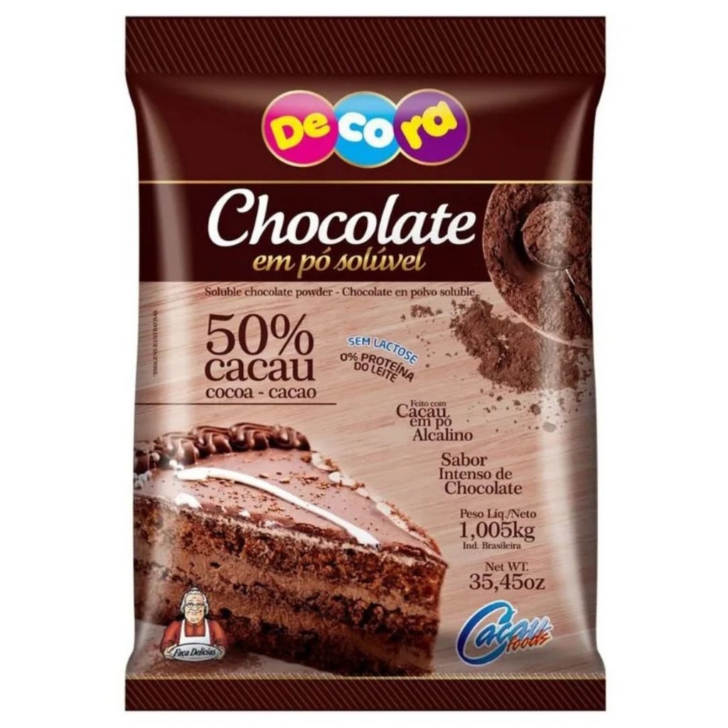 Chocolate Pó Solúvel 50% cacau 1,005kg – D
