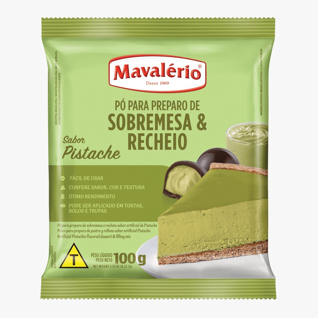 Pó para Sobremesa Pistache 100g – Mavaléri