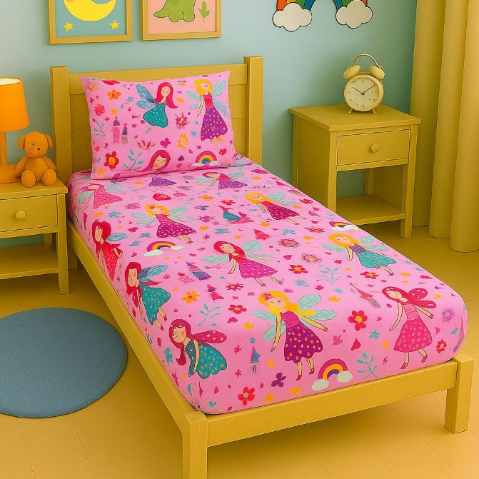 Lençol Solteiro 2 Peças Estampas Infantis –