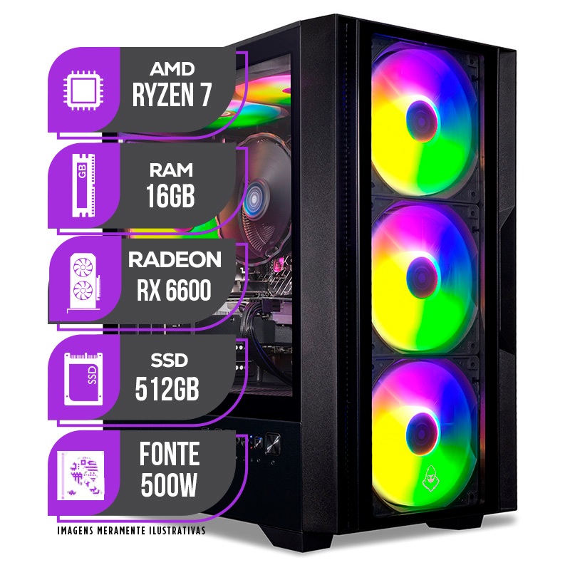 PC Gamer Mancer, AMD RYZEN 7 5700X, Water Cooler, 