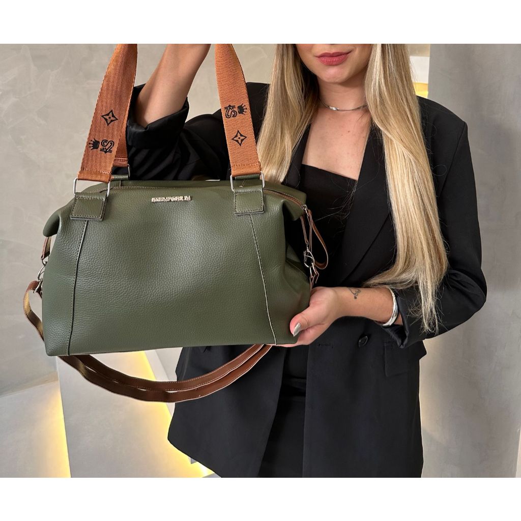 Bolsa Feminina Grande Elegante Alça Reguladora Aj