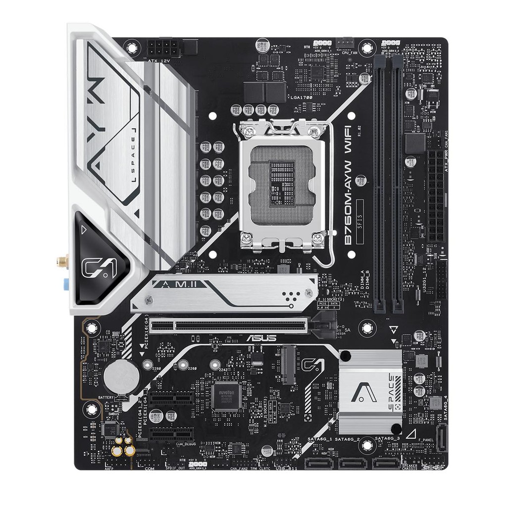 Placa Mãe Asus B760M-AYW, Intel LGA 1700, M-ATX, 