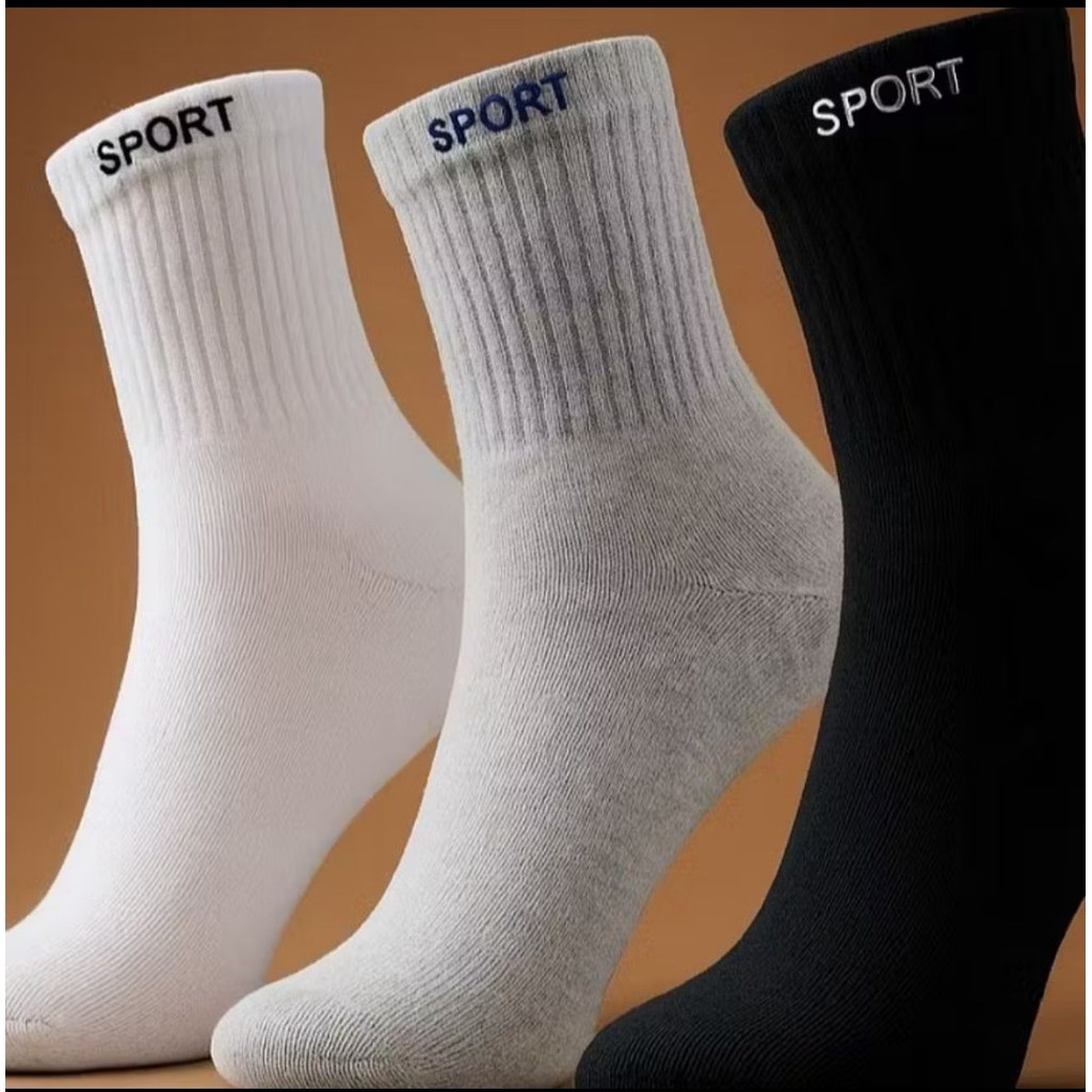 Meia grossa 100% algodão cano alto kit com 06,12 