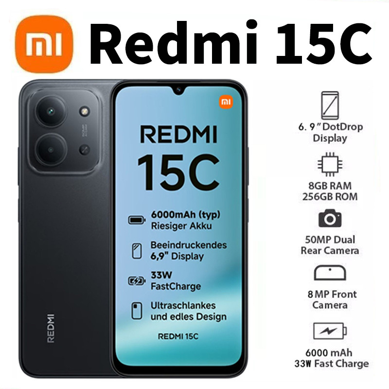 Celular Xiaomi Redmi 15C Dual SIM de 256GB 8GB RAM