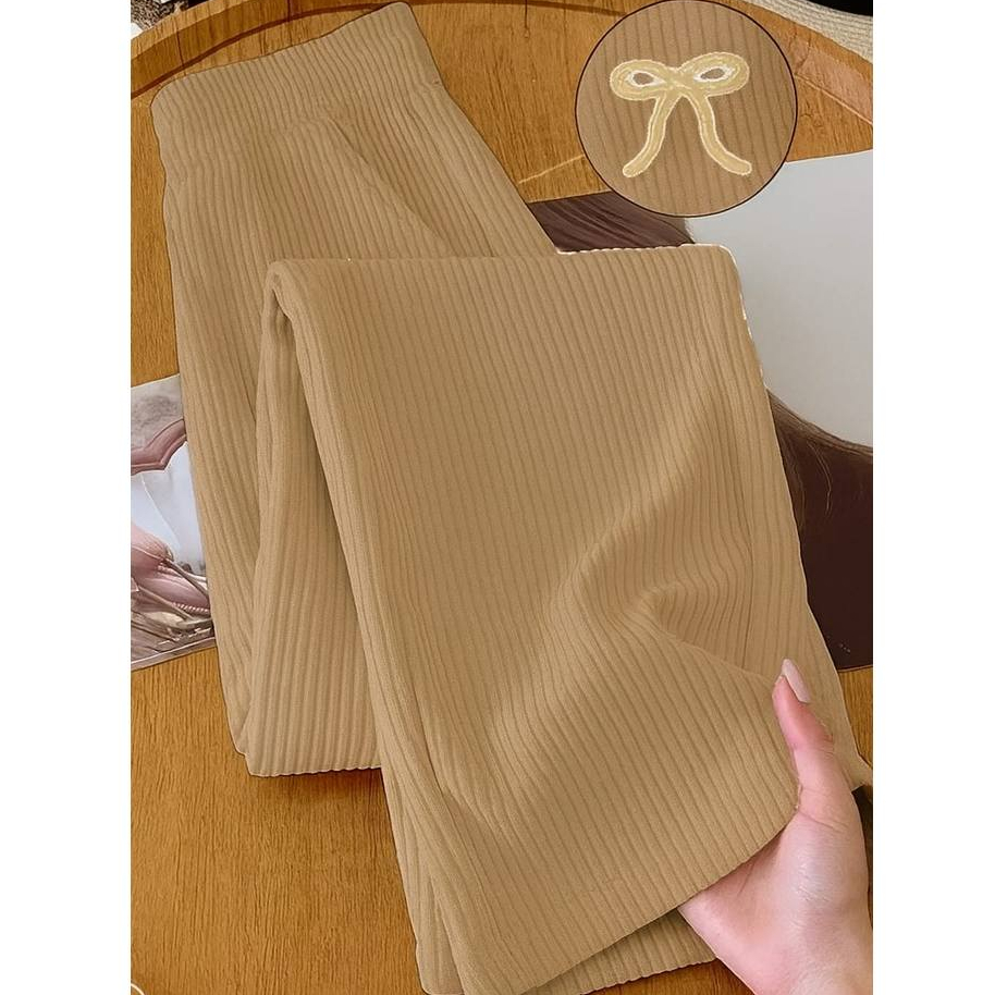 Calça Pantalona Feminina Tecido texturado Calça 