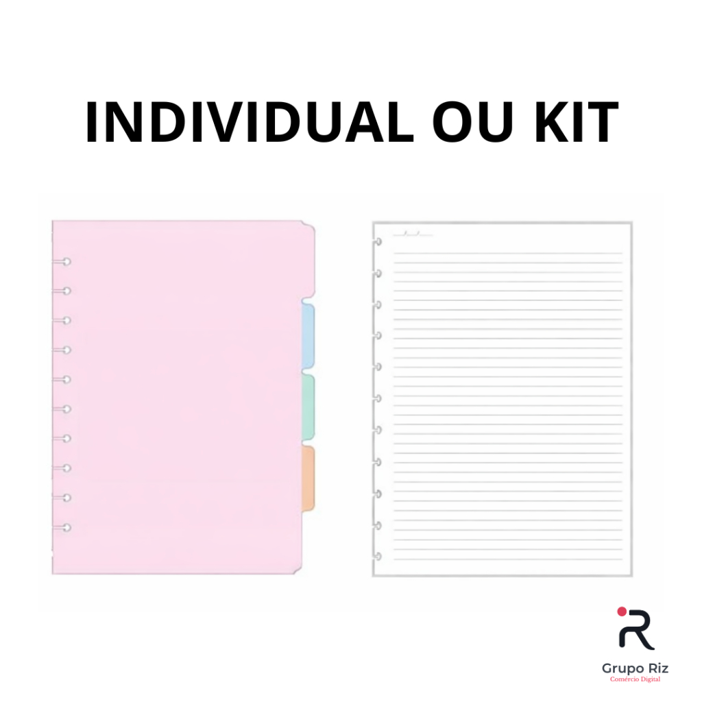 Refil ou Divisórias Caderno Inteligente Kit ou In