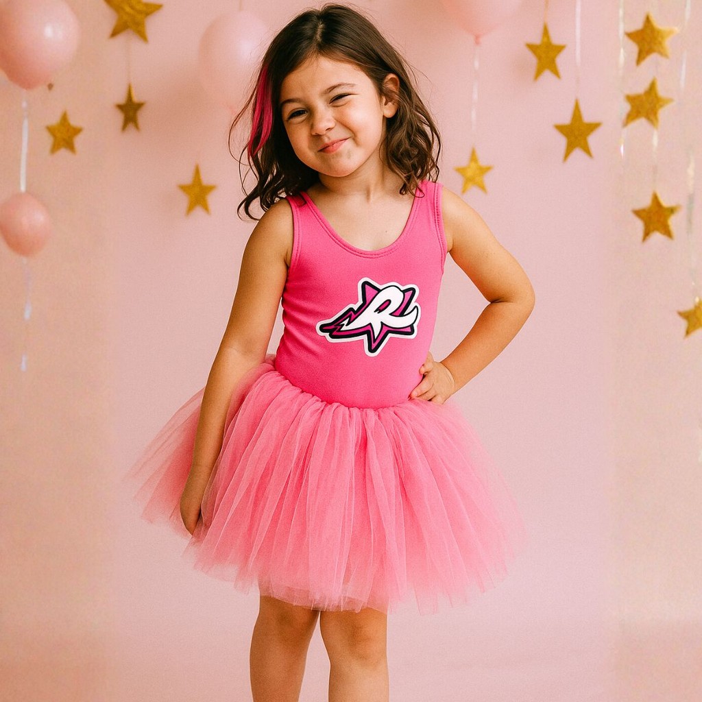 Body Collant de Balé Menina Rosa Estrela (Emily V